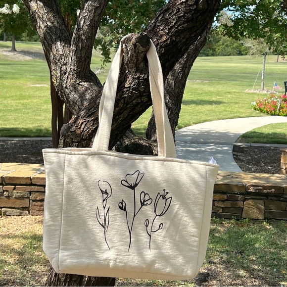 Large Cotton Canvas Tote - Picture 5 of 13